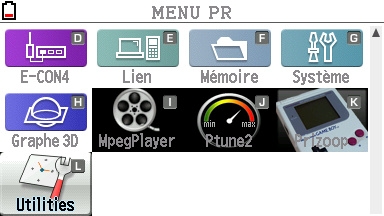 Main Menu 2 on FX-CG20 OS3.10