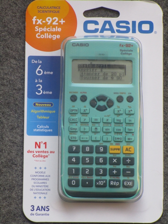 Casio fx-92+ Spéciale Collège