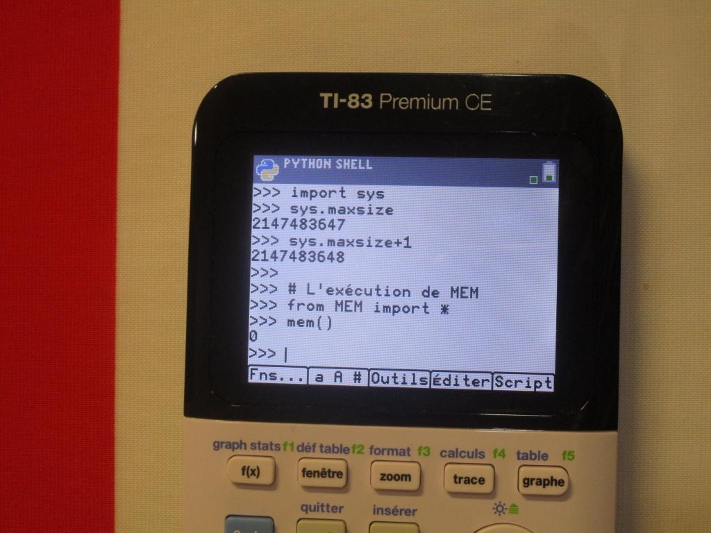 TI-83 Premium CE Edition Python