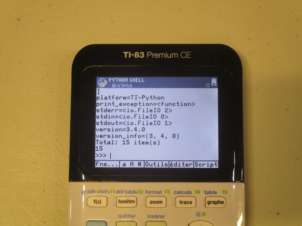 TI-83 Premium CE Edition Python