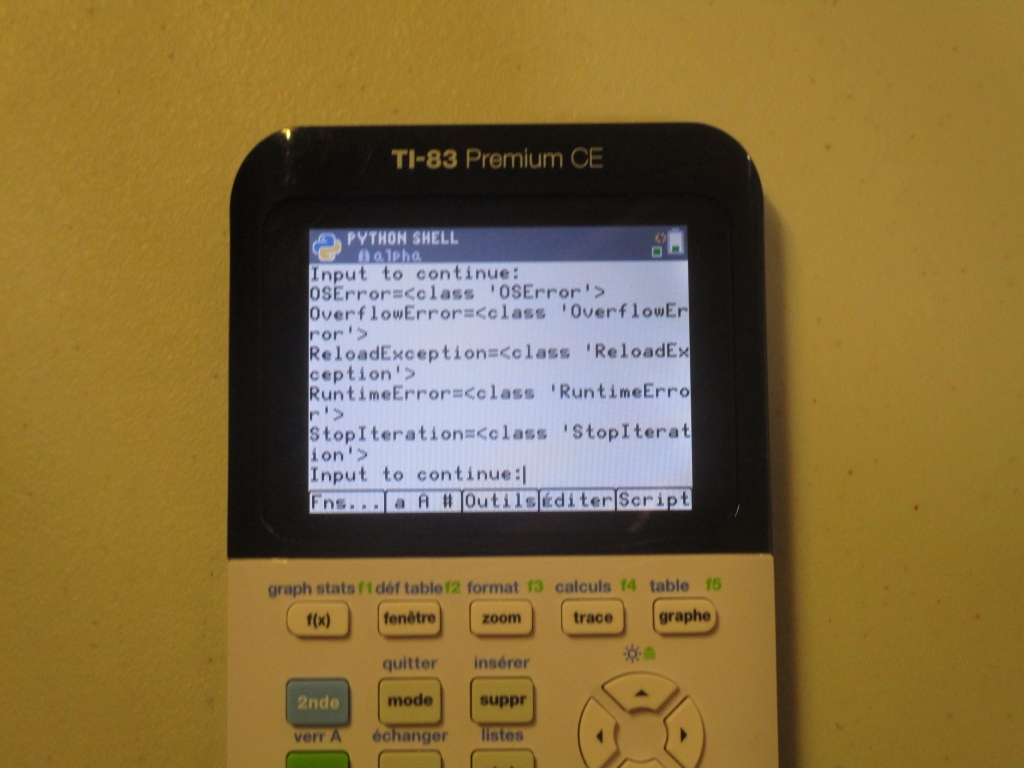 TI-83 Premium CE Edition Python