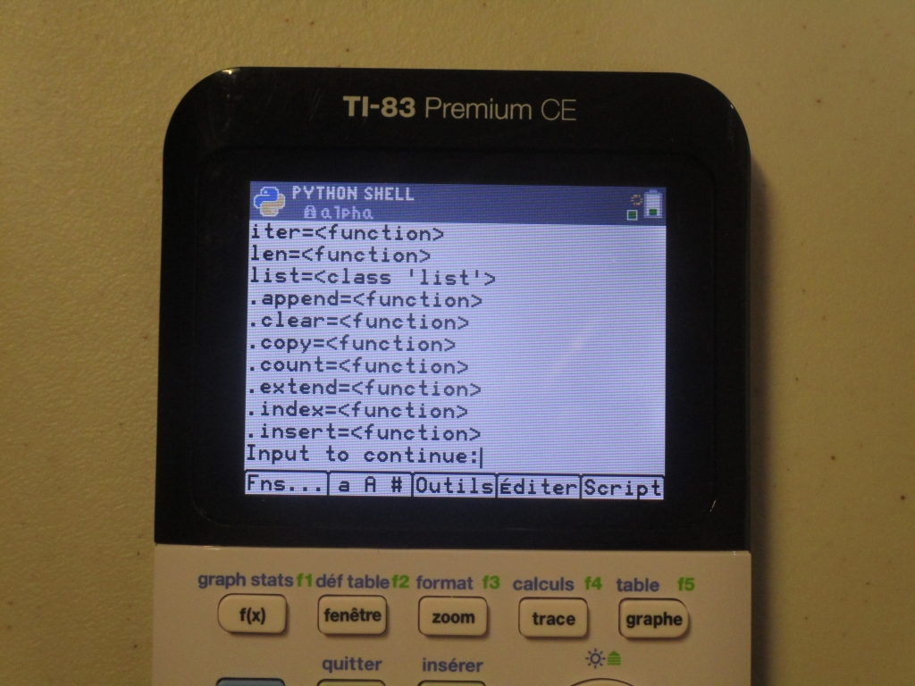 TI-83 Premium CE Edition Python