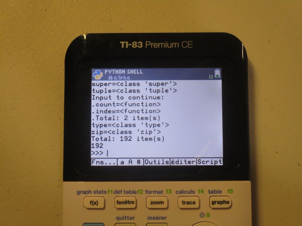 TI-83 Premium CE Edition Python