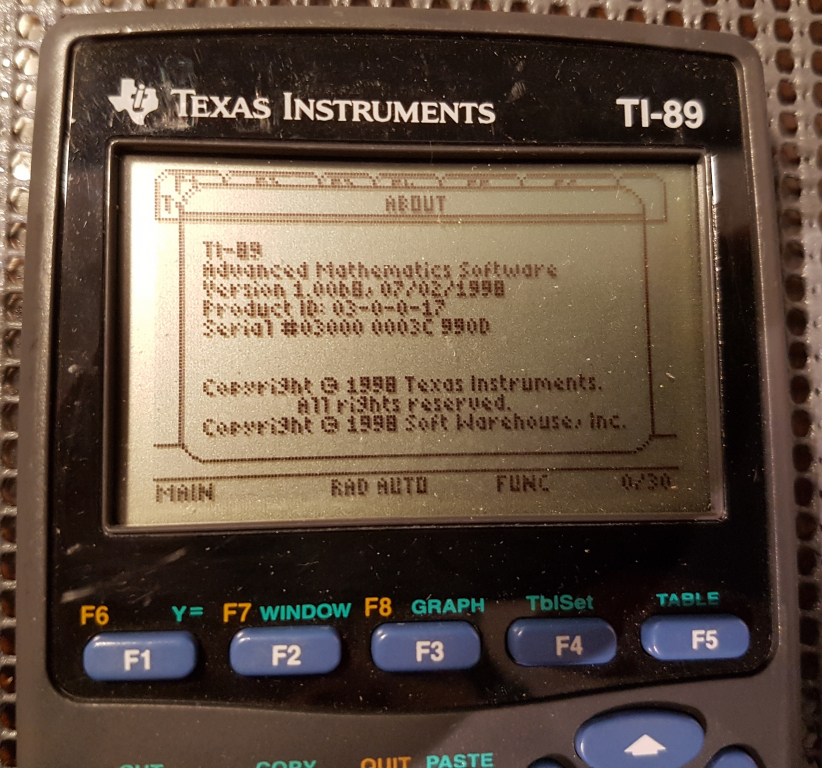 TI-89 PROTO2