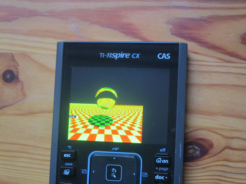 TI-Nspire CX + démo raytracing