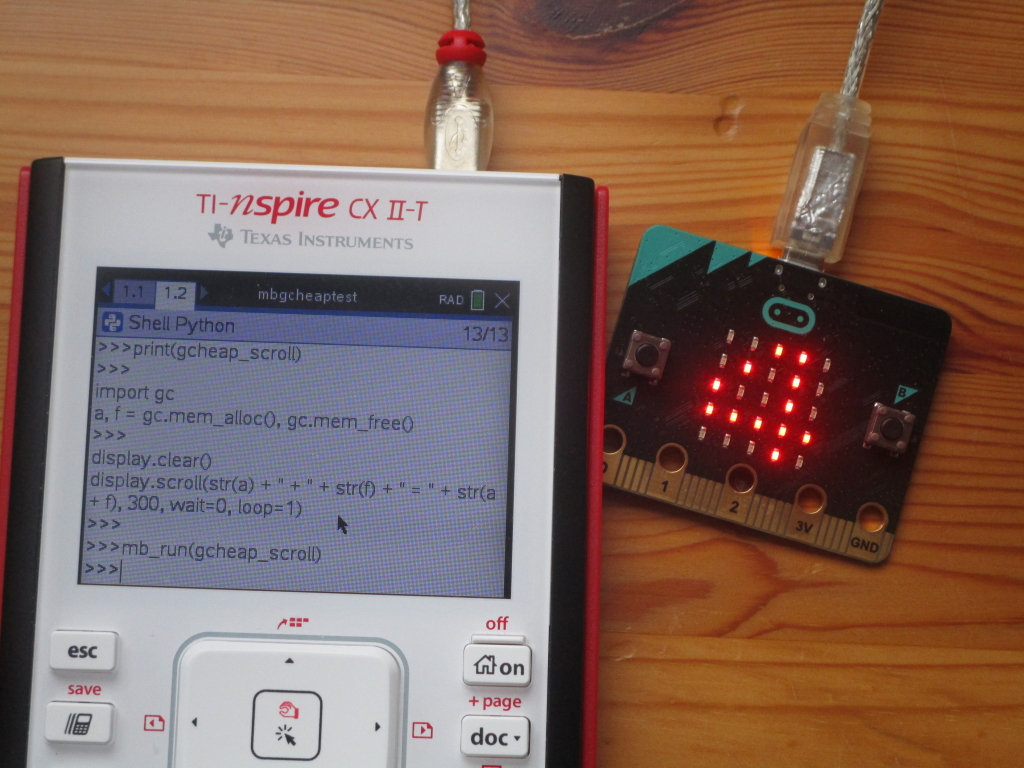 CX II : test heap bbc:microbit