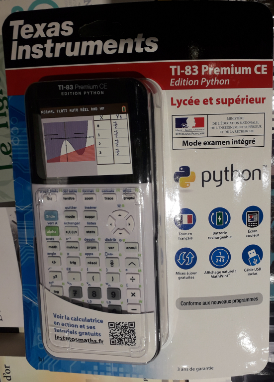 TI-83PCE Python - rentrée 2020