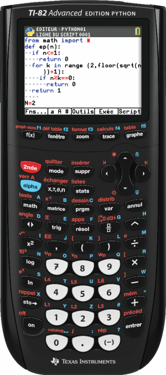 TI-82 Advanced Edition Python