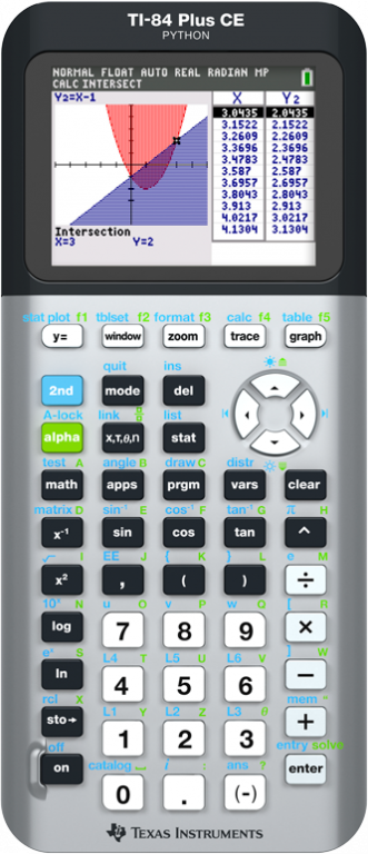 TI-84+CE Python Galaxy Gray