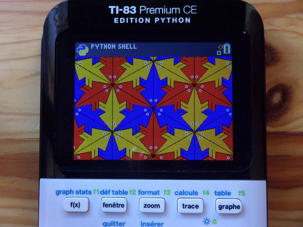 TI-83 Premium CE + Python turtle