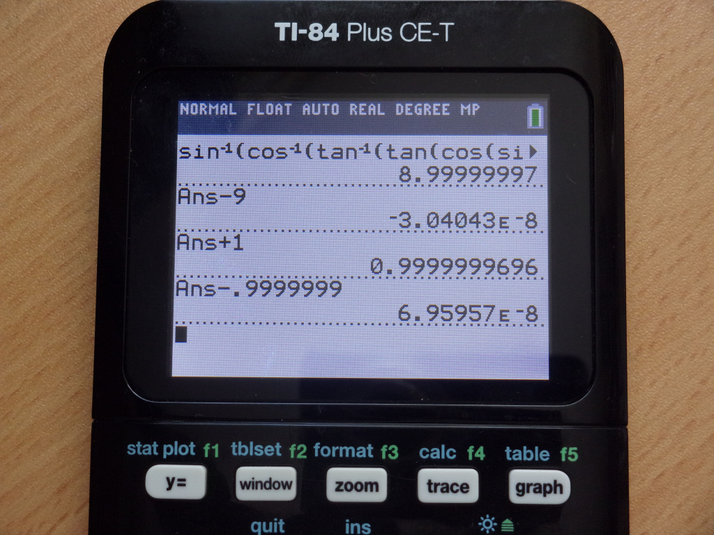 TI-84 Plus CE + signature trigo
