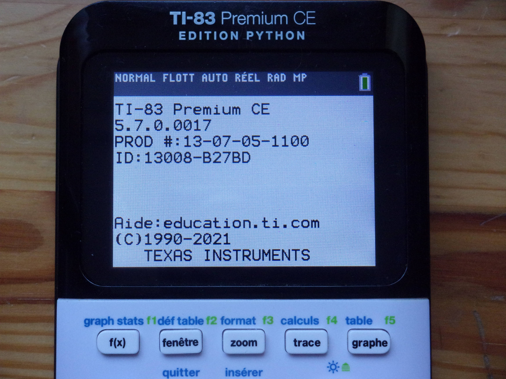 TI-83PCE Python normale