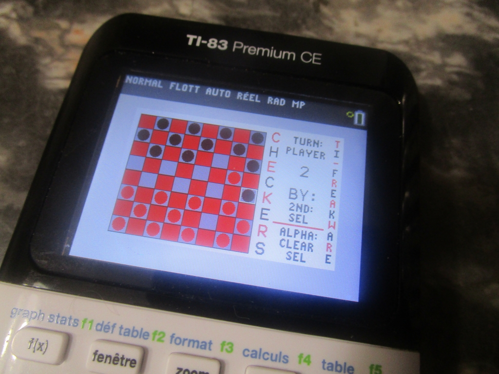 TI-83 Premium CE + Checkers