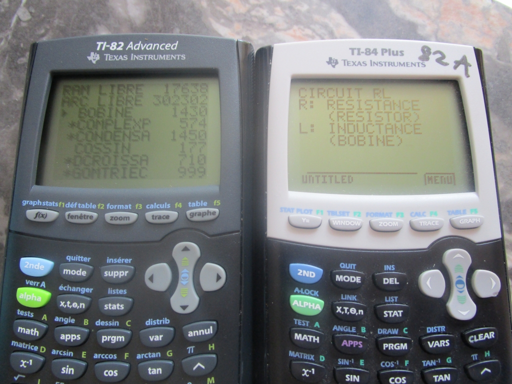 TI-82A & TI-84+(OS 82A)