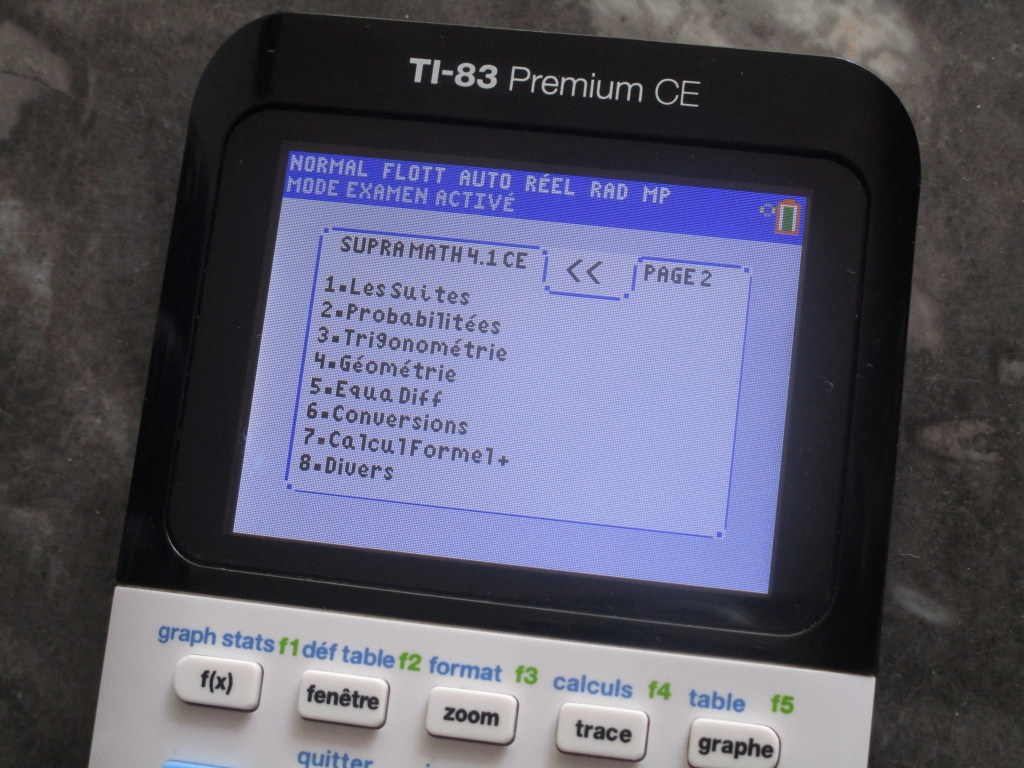 TI83 Premium CE + patched Cesium