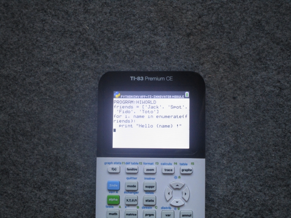 TI-83 Premium CE+Python, montage