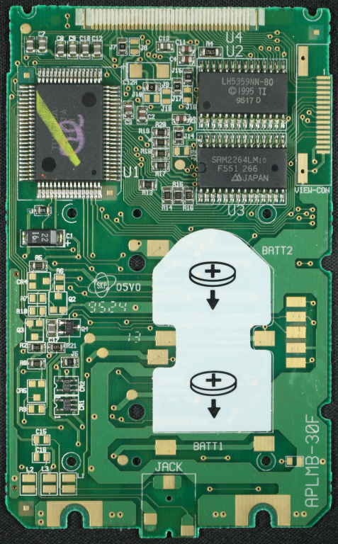 Carte TI-80 face composants