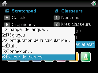TI-Nspire CX CAS + éditeur thème