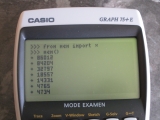 Casio Graph 75+E + CasioPython