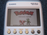 Casio Graph 90+E + Pokemon rouge