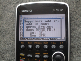 Casio fx-CG20 + OS 3.12