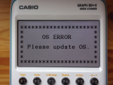 Casio Graph 90+E + OS Error