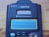 TI-36X Pro: auto-diagnostic
