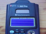 TI-36X Pro: auto-diagnostic