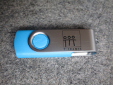 Clé USB T3 France bleue 2 Go