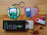 Sticker, porte-clés, clé USB TI