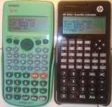 Comparaison HP-300s+ et Casio fx