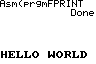 HELLO WORLD