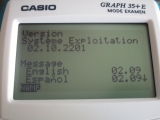 Casio Graph 35+E v2.10 (tableur)