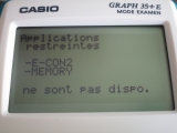 Casio Graph 35+E v2.10 (tableur)