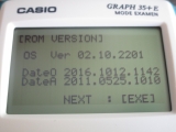 Casio Graph 35+E v2.10 (tableur)