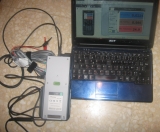 TI-Nspire LabStation Cradle + capteurs en connexion USB ordinateur