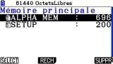 Graph 90+E : mémoire principale