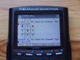 TI-82 Advanced Python + Morpion