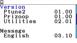 Version Menu2 on FX-CG20 OS3.10