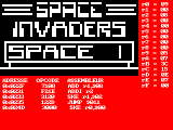 space invaders avec debugger