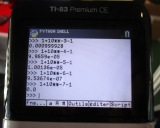 calculs TI-83 Premium CE Python