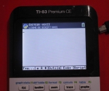 saisie TI-83 Premium CE Python