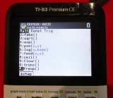 menu Math 83 Premium CE Python