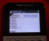 menu Trig 83 Premium CE Python