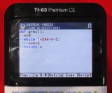 prec() TI-83 Premium CE Python