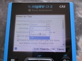 TI-Nspire CX II CAS exam mode