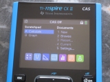 TI-Nspire CX II CAS exam mode