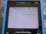 TI-Nspire CX II CAS exam mode