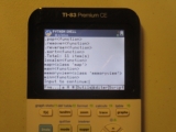 TI-83 Premium CE Edition Python