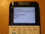 TI-83 Premium CE Edition Python